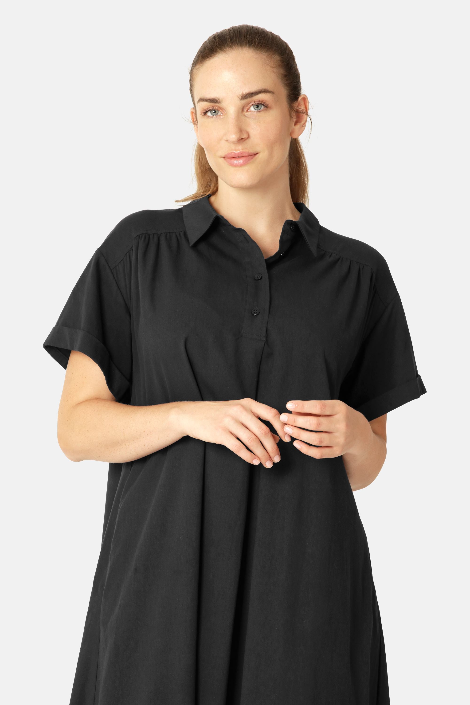 Langes Kleid A-Linie - Dark Indigo